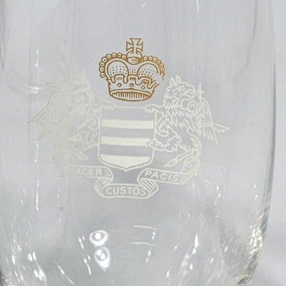 Prince Hubert De Polignac Cognac Etched Stemmed Glasses Set Of 4 VTG - Picture 6 of 8